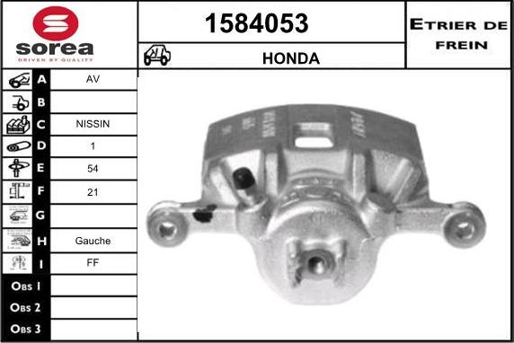 SNRA 1584053 - Étrier de frein cwaw.fr