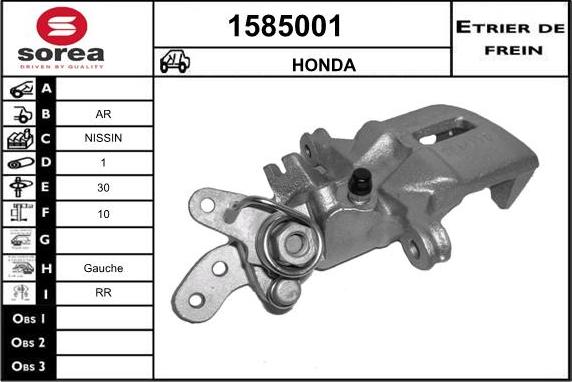 SNRA 1585001 - Étrier de frein cwaw.fr