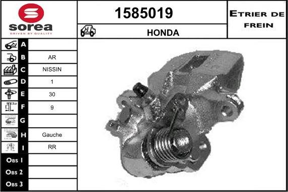 SNRA 1585019 - Étrier de frein cwaw.fr