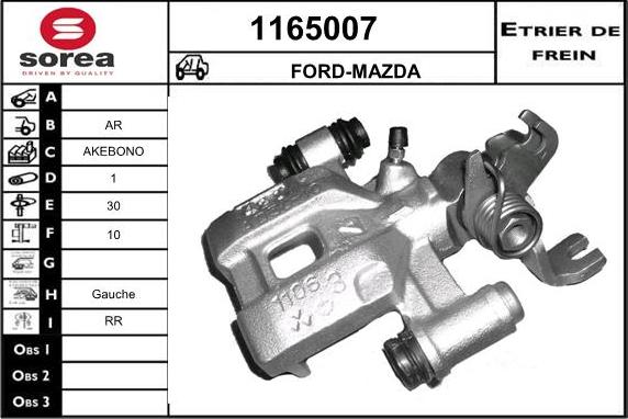 SNRA 1165007 - Étrier de frein cwaw.fr