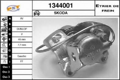 SNRA 1344001 - Étrier de frein cwaw.fr