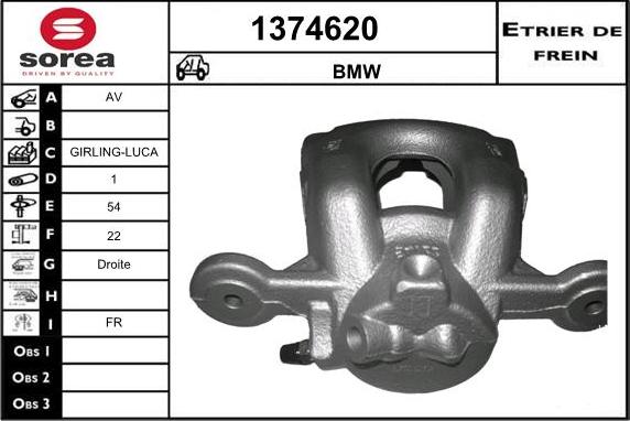 SNRA 1374620 - Étrier de frein cwaw.fr