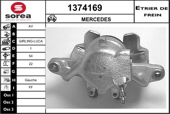 SNRA 1374169 - Étrier de frein cwaw.fr