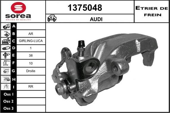 SNRA 1375048 - Étrier de frein cwaw.fr