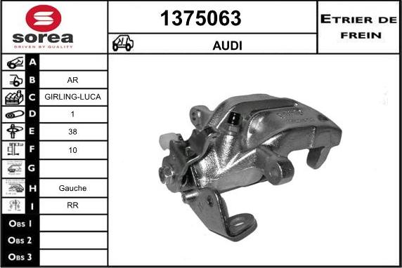 SNRA 1375063 - Étrier de frein cwaw.fr