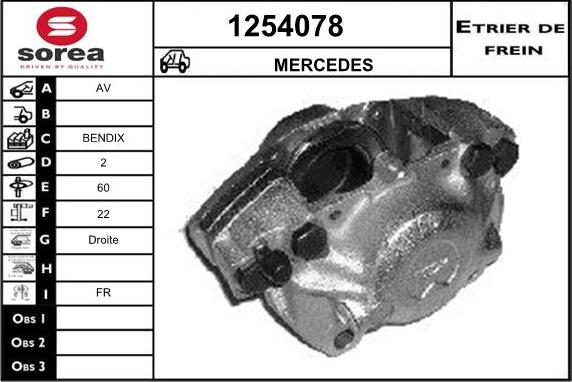 SNRA 1254078 - Étrier de frein cwaw.fr