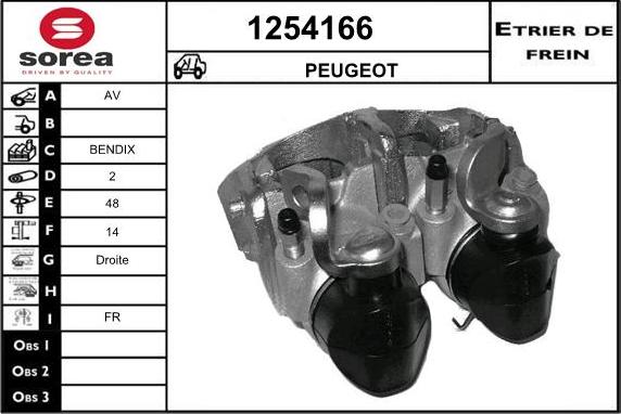 SNRA 1254166 - Étrier de frein cwaw.fr