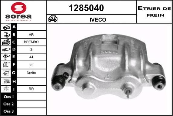 SNRA 1285040 - Étrier de frein cwaw.fr