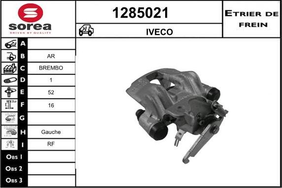 SNRA 1285021 - Étrier de frein cwaw.fr