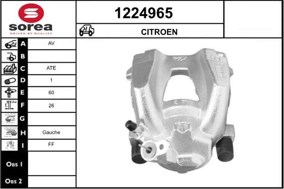 SNRA 1224965 - Étrier de frein cwaw.fr