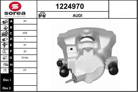 SNRA 1224970 - Étrier de frein cwaw.fr