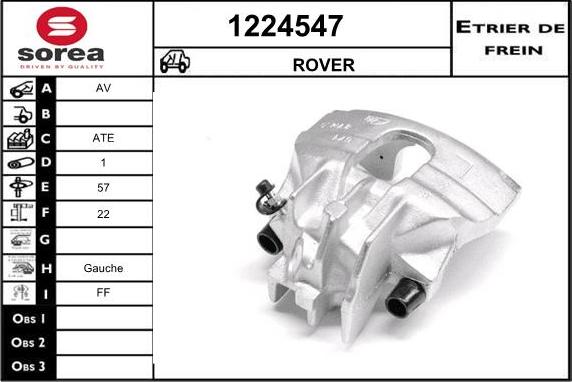 SNRA 1224547 - Étrier de frein cwaw.fr