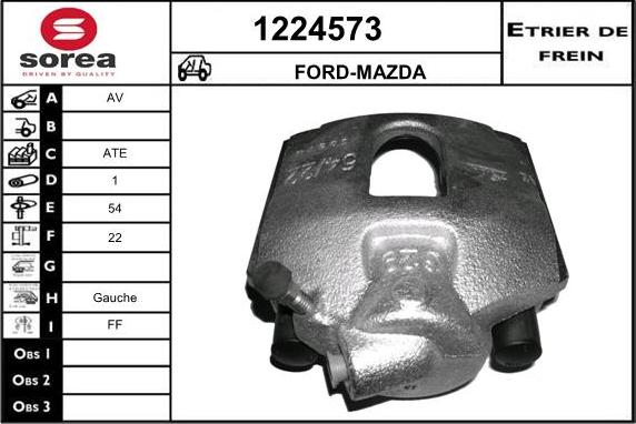 SNRA 1224573 - Étrier de frein cwaw.fr