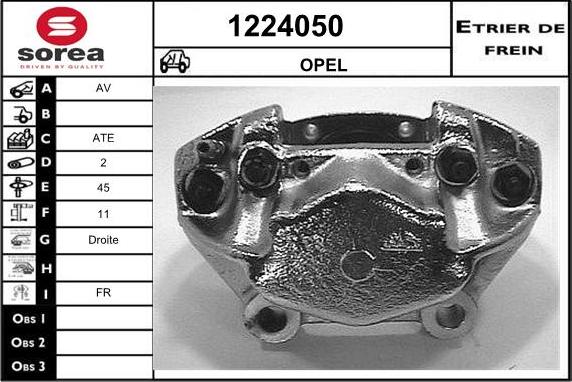 SNRA 1224050 - Étrier de frein cwaw.fr