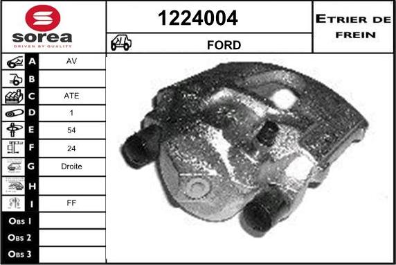 SNRA 1224004 - Étrier de frein cwaw.fr