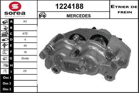 SNRA 1224188 - Étrier de frein cwaw.fr