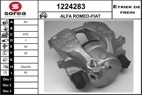 SNRA 1224283 - Étrier de frein cwaw.fr