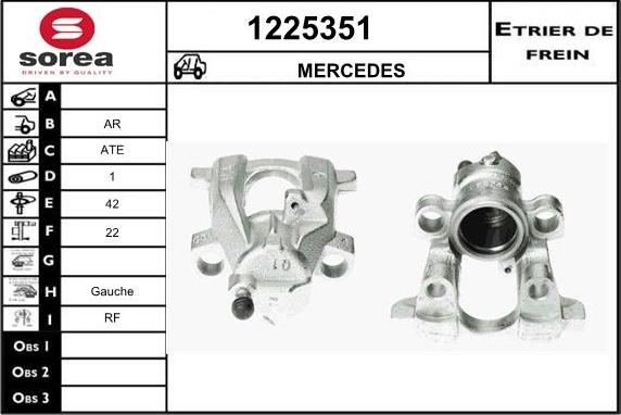 SNRA 1225351 - Étrier de frein cwaw.fr