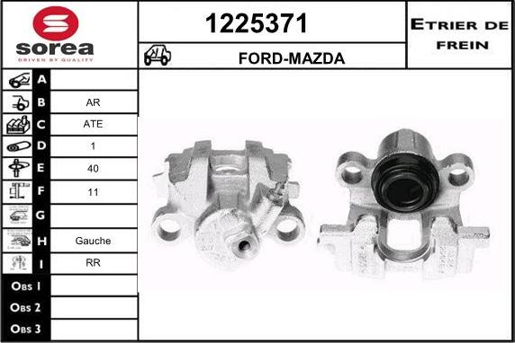 SNRA 1225371 - Étrier de frein cwaw.fr