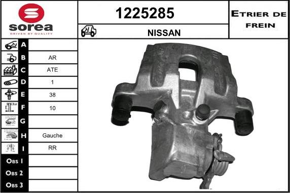 SNRA 1225285 - Étrier de frein cwaw.fr