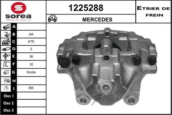 SNRA 1225288 - Étrier de frein cwaw.fr