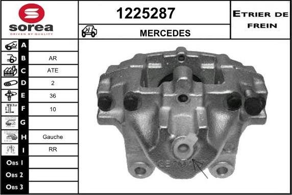 SNRA 1225287 - Étrier de frein cwaw.fr