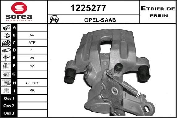 SNRA 1225277 - Étrier de frein cwaw.fr