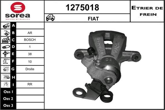 SNRA 1275018 - Étrier de frein cwaw.fr