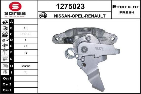 SNRA 1275023 - Étrier de frein cwaw.fr