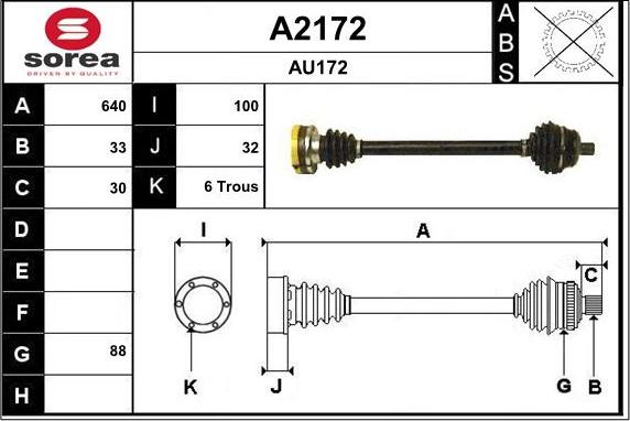 SNRA A2172 - Arbre de transmission cwaw.fr