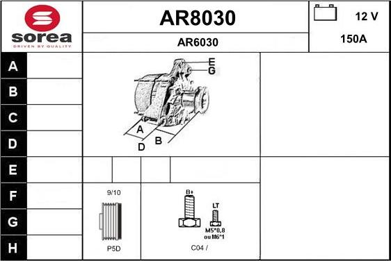 SNRA AR8030 - Alternateur cwaw.fr