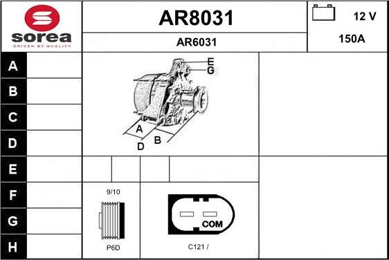 SNRA AR8031 - Alternateur cwaw.fr