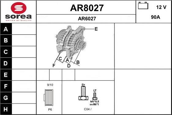 SNRA AR8027 - Alternateur cwaw.fr