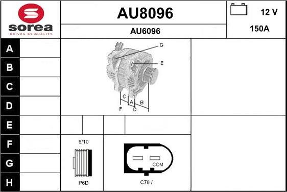 SNRA AU8096 - Alternateur cwaw.fr