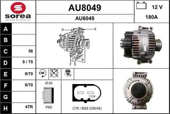 SNRA AU8049 - Alternateur cwaw.fr