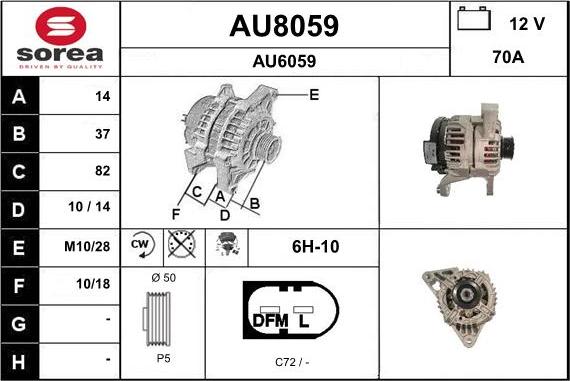 SNRA AU8059 - Alternateur cwaw.fr