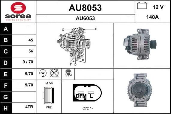 SNRA AU8053 - Alternateur cwaw.fr