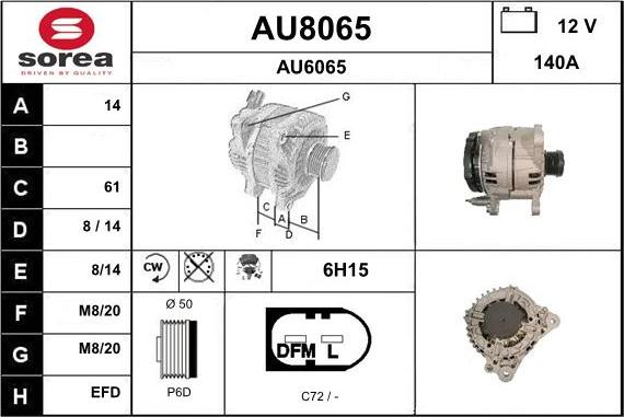 SNRA AU8065 - Alternateur cwaw.fr