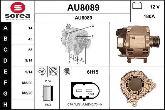 SNRA AU8089 - Alternateur cwaw.fr