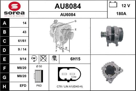 SNRA AU8084 - Alternateur cwaw.fr