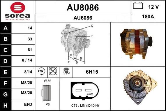 SNRA AU8086 - Alternateur cwaw.fr