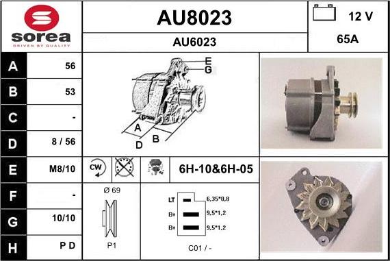 SNRA AU8023 - Alternateur cwaw.fr