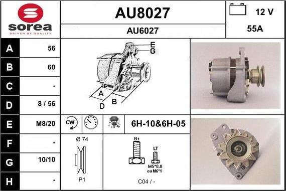 SNRA AU8027 - Alternateur cwaw.fr