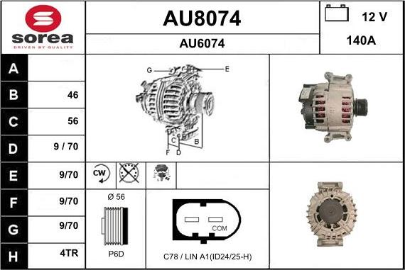 SNRA AU8074 - Alternateur cwaw.fr