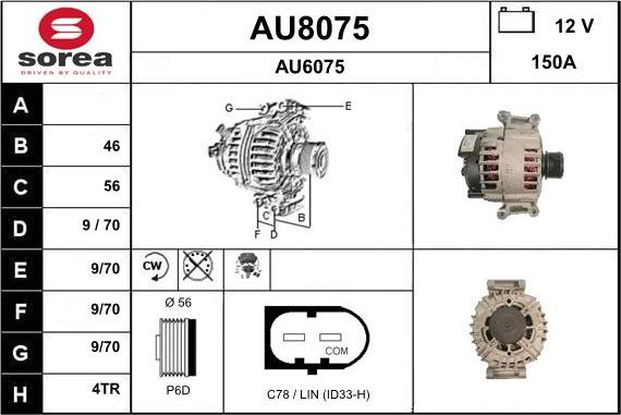 SNRA AU8075 - Alternateur cwaw.fr