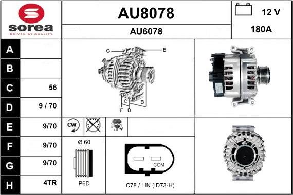 SNRA AU8078 - Alternateur cwaw.fr