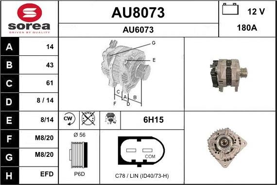 SNRA AU8073 - Alternateur cwaw.fr