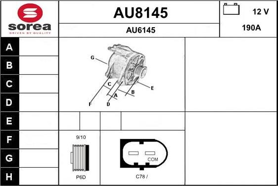 SNRA AU8145 - Alternateur cwaw.fr