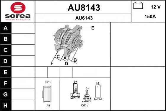 SNRA AU8143 - Alternateur cwaw.fr