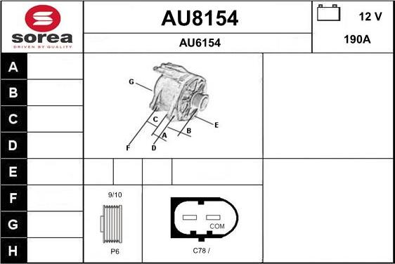 SNRA AU8154 - Alternateur cwaw.fr